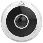 Uniview IPC868ER-VF18-B 12MP 4k IP Network IR Fisheye Built-in Mic and Speaker Two-Way Audio Security Camera