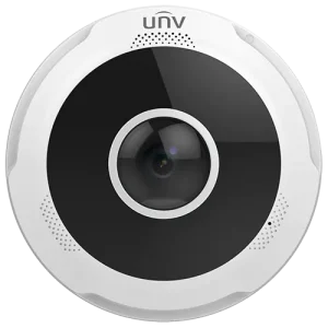 Uniview IPC868ER-VF18-B 12MP 4k IP Network IR Fisheye Built-in Mic and Speaker Two-Way Audio Security Camera