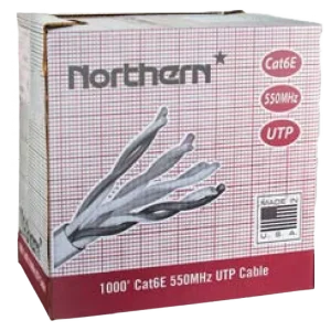 1000 foot box of Northern Cat6e cables (Riser & Plenum)