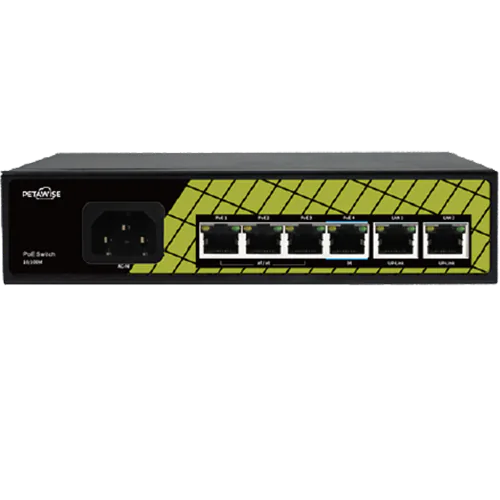 PoE Switch 4 + 2 uplink Gigabit AI Watchdog Function
