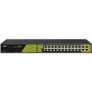PoE Switch 24 + 2 uplink Gigabit RJ45 SFP AI Watchdog Function 300W Total Power