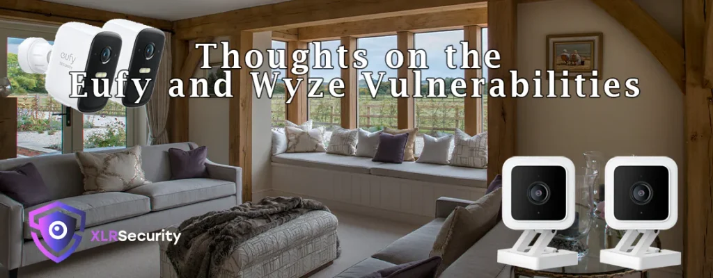 Banner Image - Wyze and Eufy cameras in living room