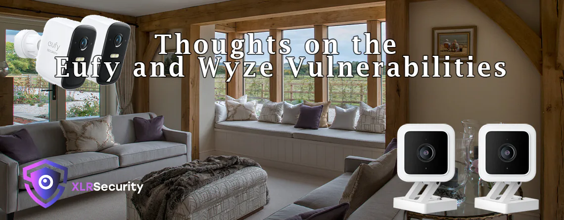 Banner Image - Wyze and Eufy cameras in living room