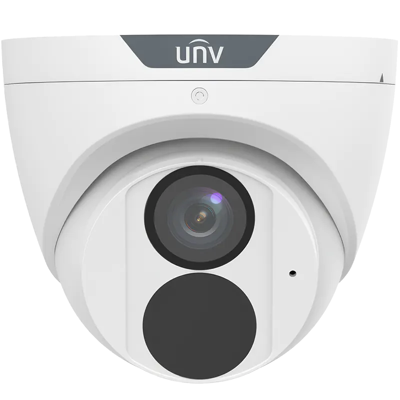 Uniview 4MP standard turret camera with built-in microphone