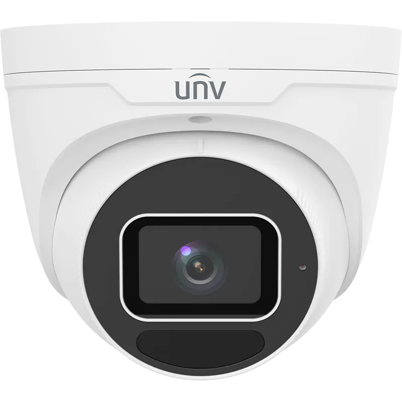 Uniview Prime II series turret camera with a built-in microphone and powerful 40m infrared light