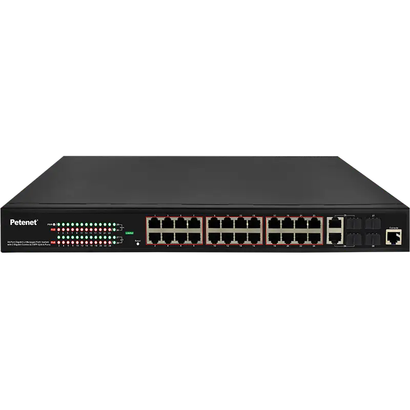 28-Port Gigabit L2 Managed PoE Switch