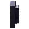 A side view of Akuvox's A02S card reader terminal, revealing a slightly bulky design with durable plastic materials.