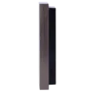 The side of Akuvox's A08K access control terminal with a grey metal body on the left, and a black plastic housing on the back